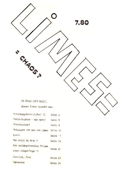 LIMES vom SS 1980