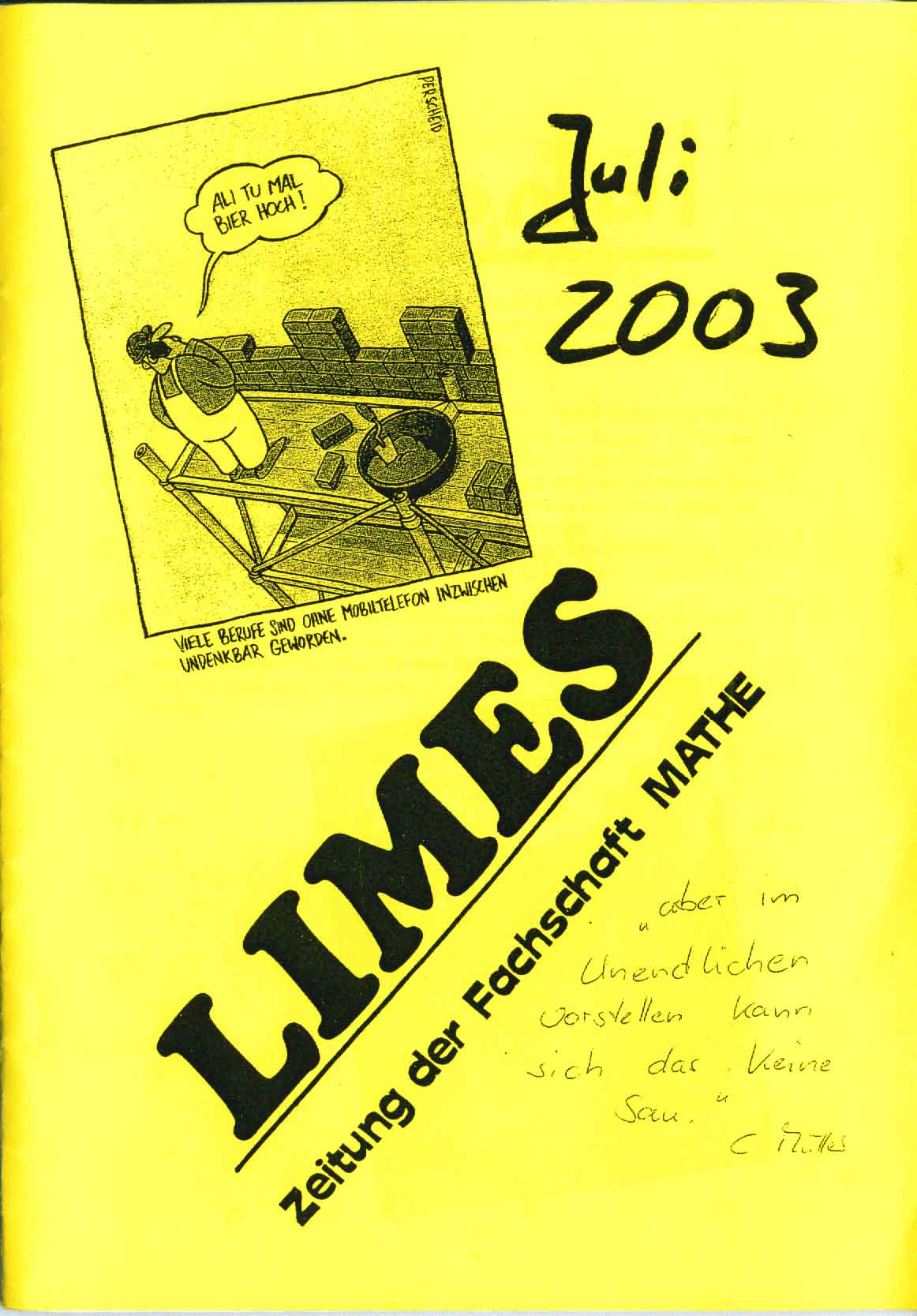 LIMES vom SS 2003
